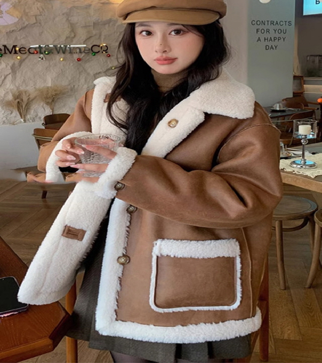 수입 여성의류 에코퍼 리버시블 겨울 여성 무스탕 자켓 w걸즈 23DEC707w-girlz