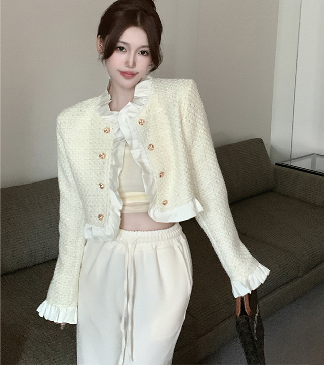 TW9301011 여자옷 가을 트위드 자켓 밴딩 팬츠 코디세트w-girlz