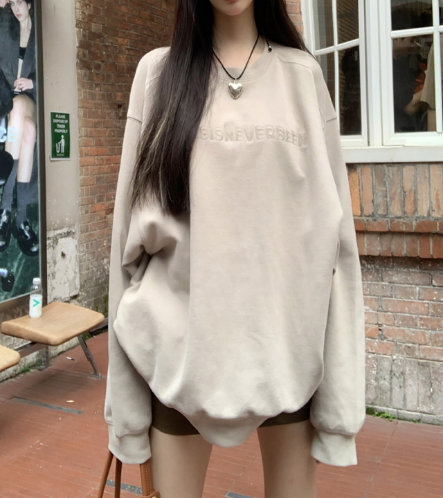 23SEP106 여자옷쇼핑몰 가을 루즈핏 맨투맨 티셔츠w-girlz
